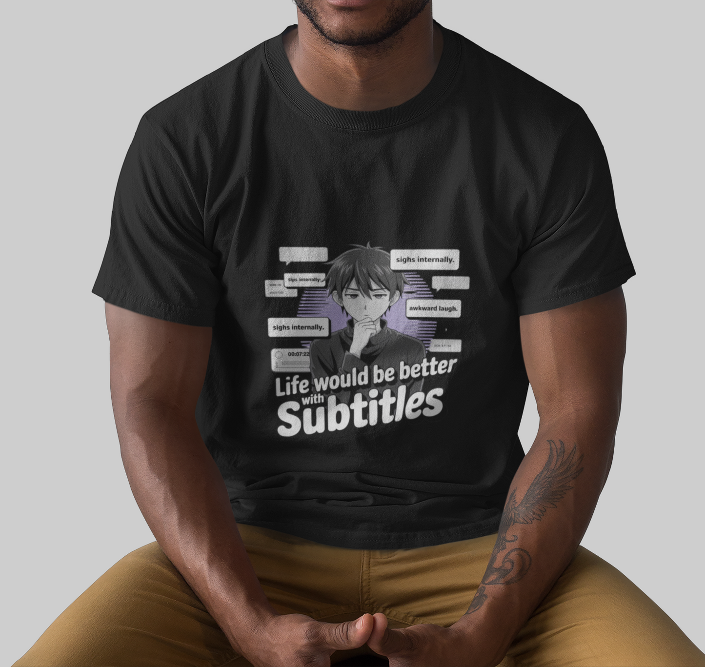 Life would Be Better With Subtitles Unisex Supima T-shirt