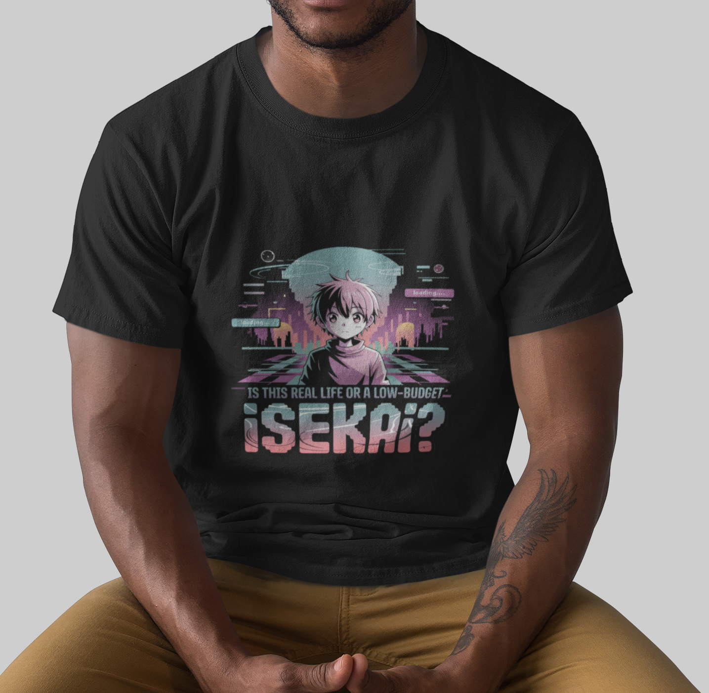 Is This Real Life Or A Low Budget Isekai Unisex Supima T-shirt