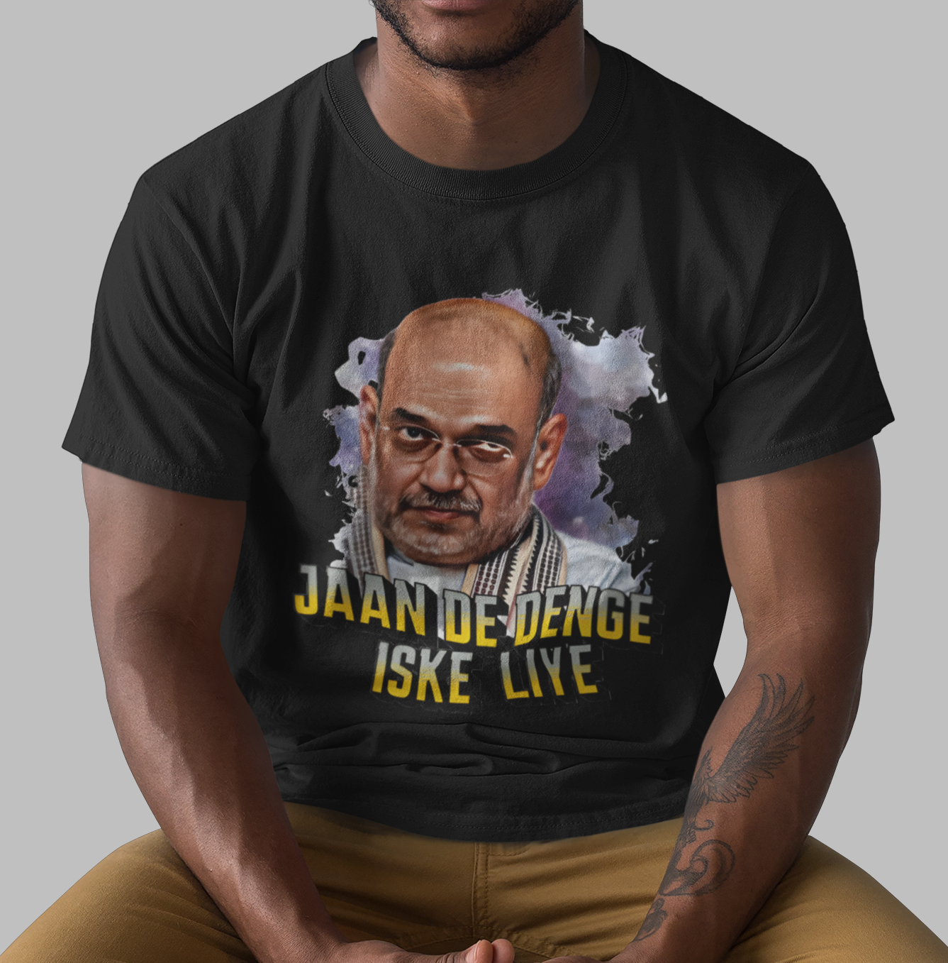Jaan De Denge Iske Liye Amit Shah Unisex Supima T-shirt