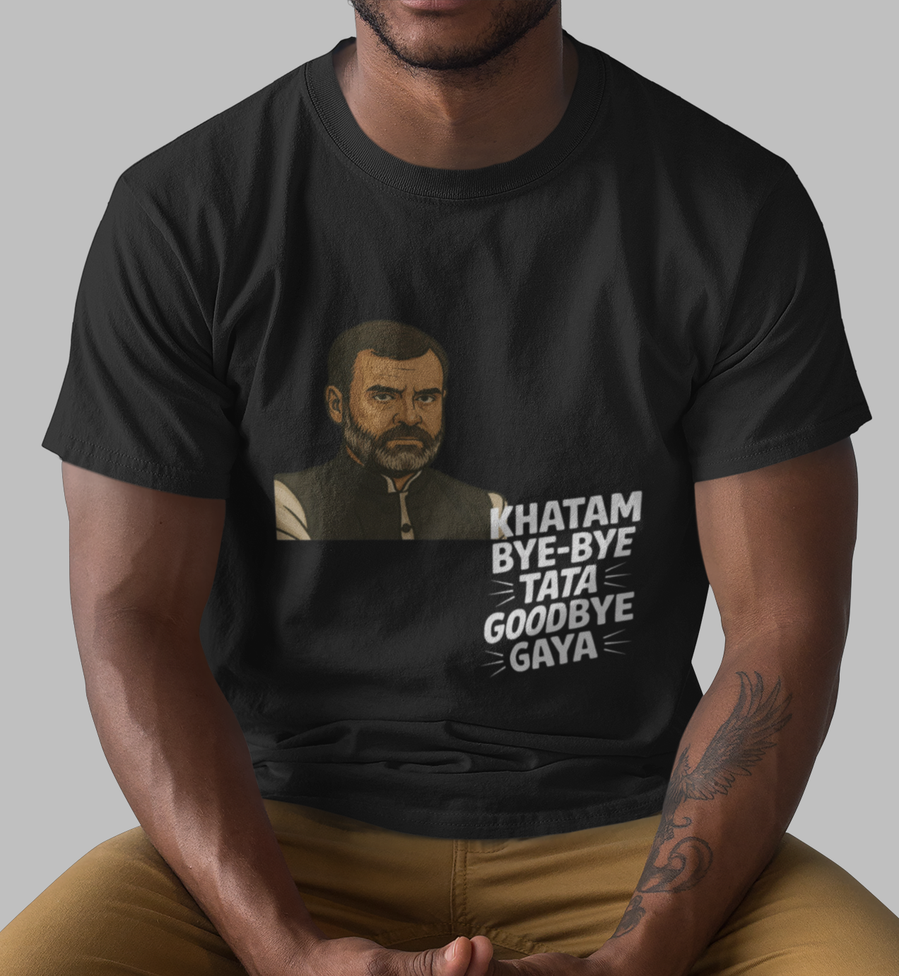 Khatam Bye Bye Tata Goodbye Gaya Rahul Gandhi Unisex Supima T-shirt