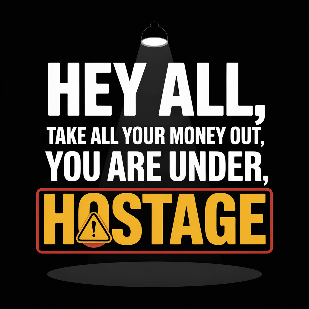 You Are Under Hostage Baseball Cap