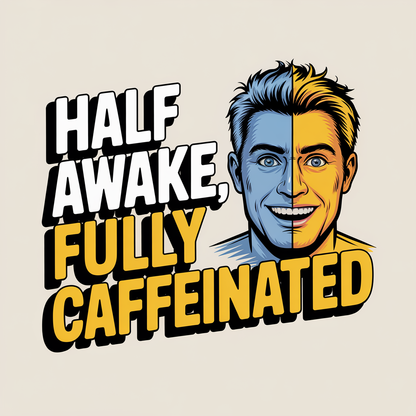 Half Awake Fully Caffeinated Eco-Friendly Ceramic Mug