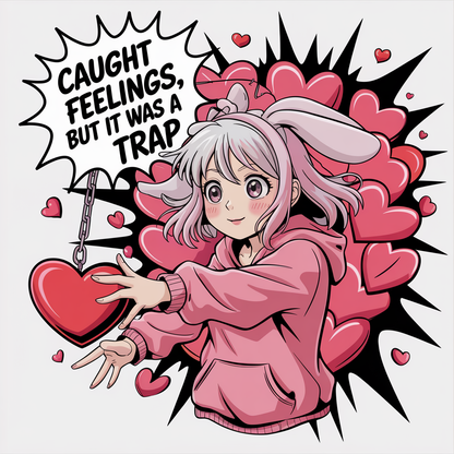 Caught Feelings But It Was A Trap (Female) Unisex Supima T-shirt