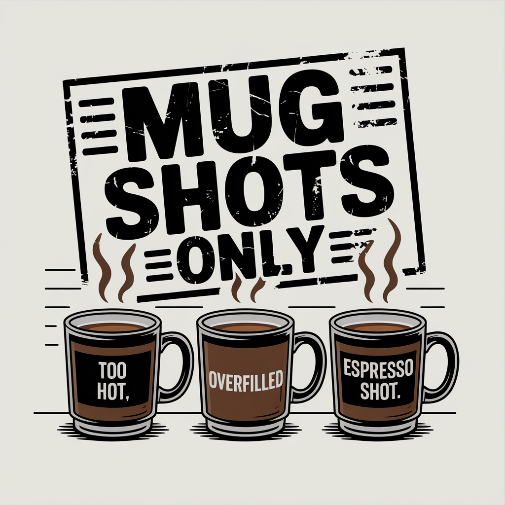 Mug Shots Only Eco-Friendly Ceramic Mug