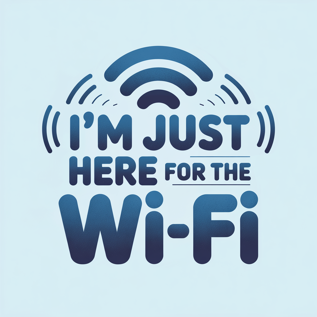 I'm Just Here For The Wi-Fi Baseball Cap
