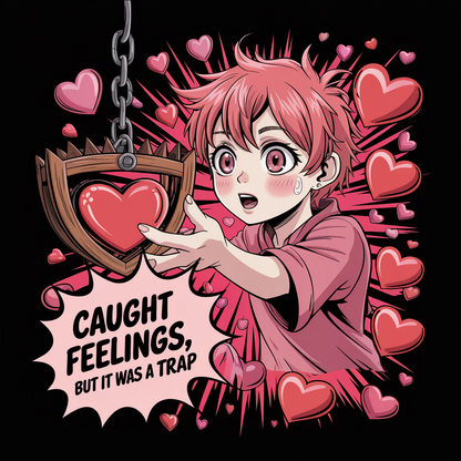 Caught Feelings But It Was A Trap (Male) Unisex Supima T-shirt