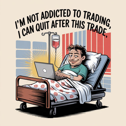 I'm Not Addicted To Trading I can Quit After This Trade Unisex Supima T-shirt
