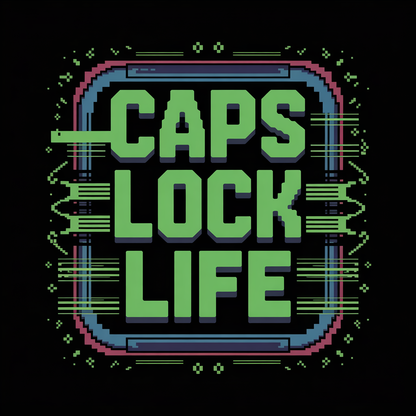 Caps Lock Life Baseball Cap