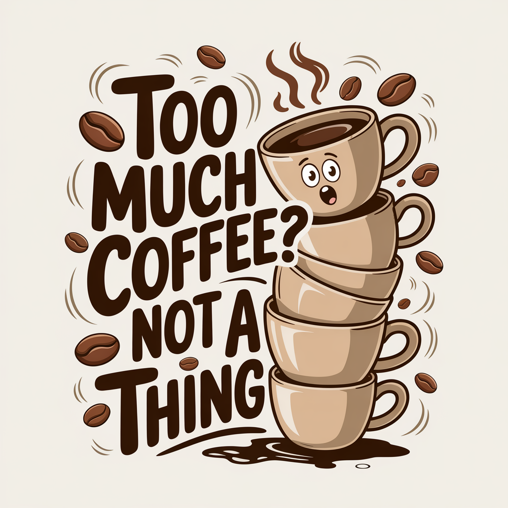 Too Much Coffee? Not A Thing Eco-Friendly Ceramic Mug