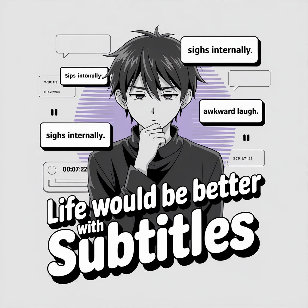 Life would Be Better With Subtitles Unisex Supima T-shirt