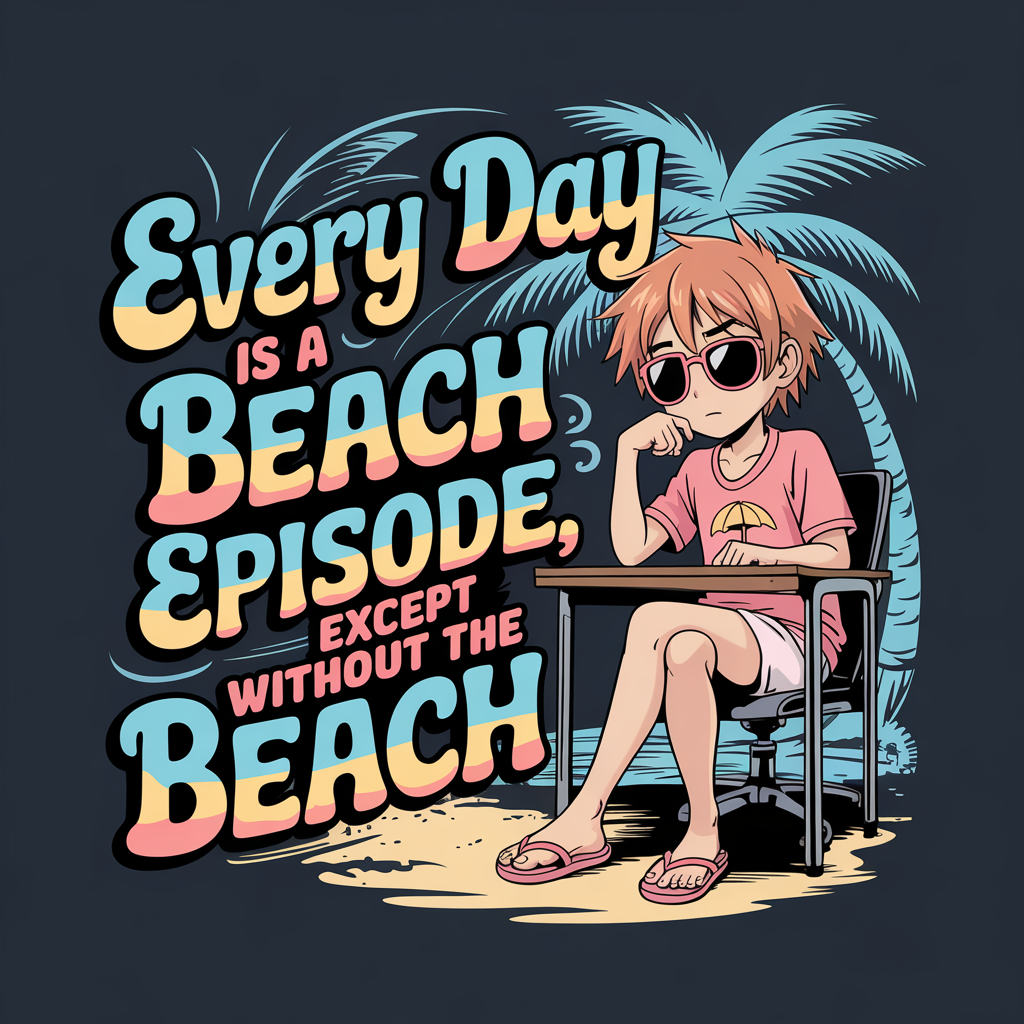 Every Day Is A Beach Episode Except Without The Beach Unisex Supima T-shirt