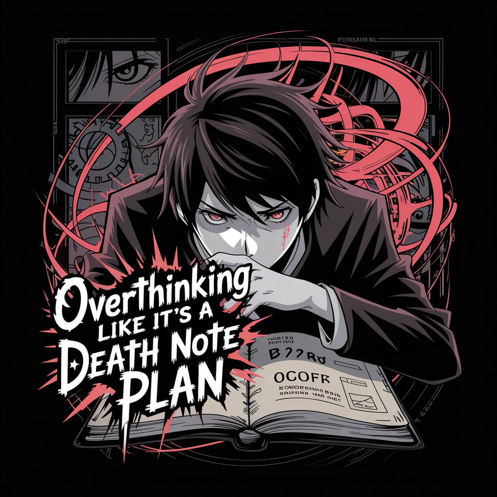 Overthinking Like It's A Death Note Plan Unisex Supima T-shirt