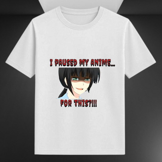 I Paused My Anime For This Unisex Supima T-shirt