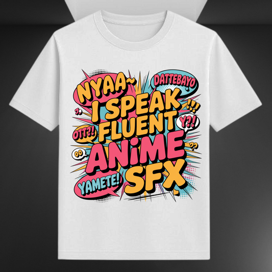 I Speak Fluent Anime SFX Unisex Supima T-shirt