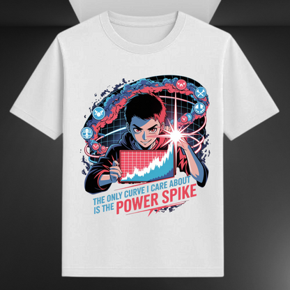 The Only Curve I Care About Is The Power Spike Unisex Supima T-shirt
