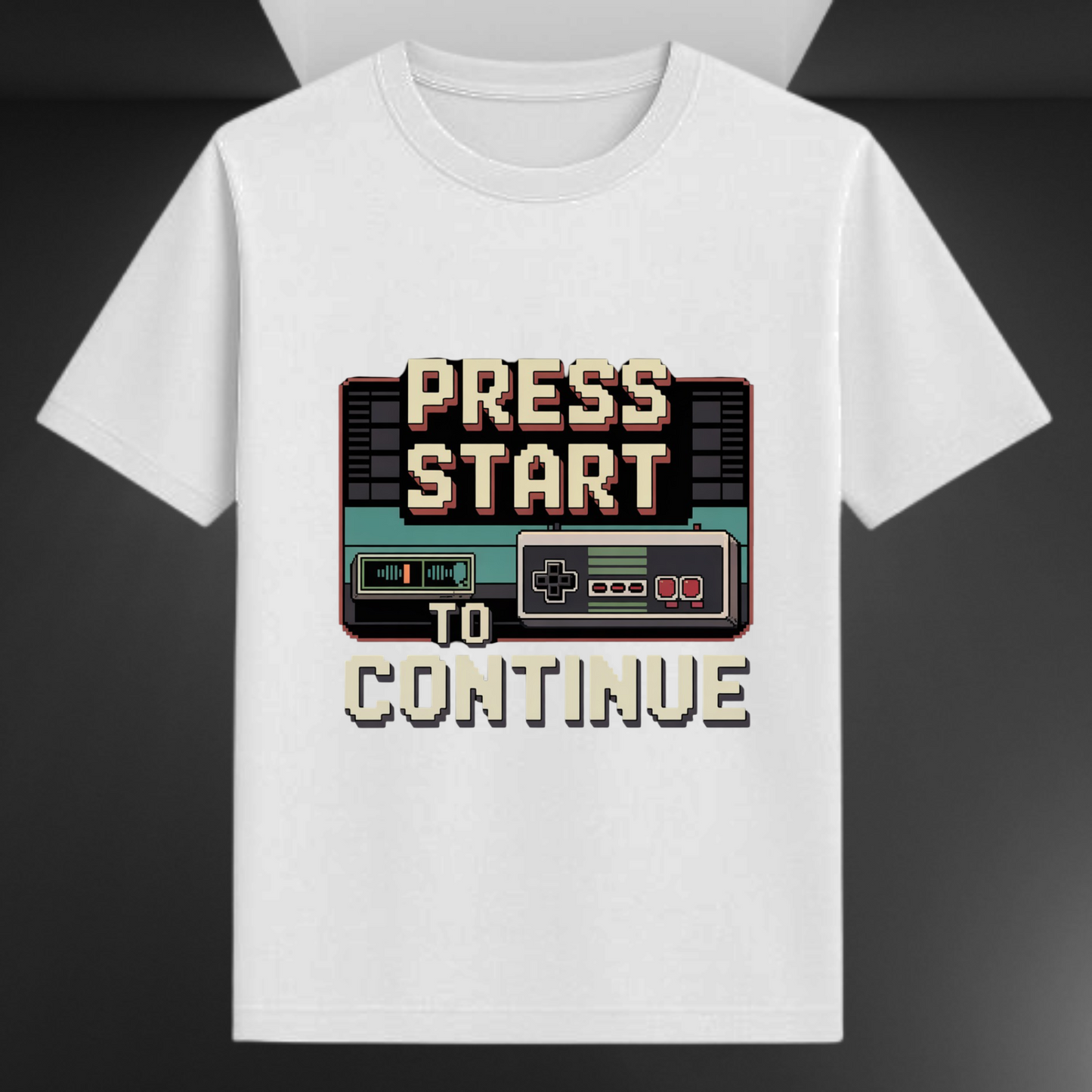Press Start To Continue Unisex Supima T-shirt