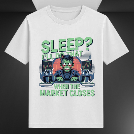 Sleep I'll Do That When The Market Closes Unisex Supima T-shirt