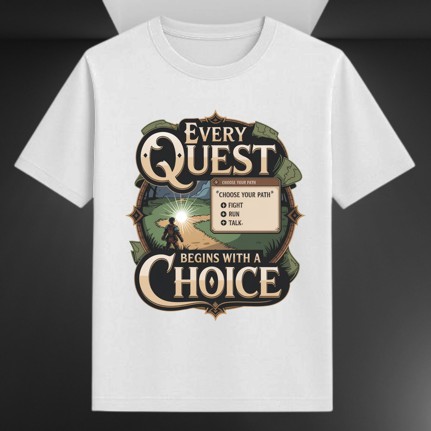 Every Quest Begins With A Choice Unisex Supima T-shirt