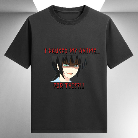 I Paused My Anime For This Unisex Supima T-shirt