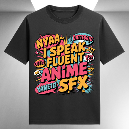I Speak Fluent Anime SFX Unisex Supima T-shirt