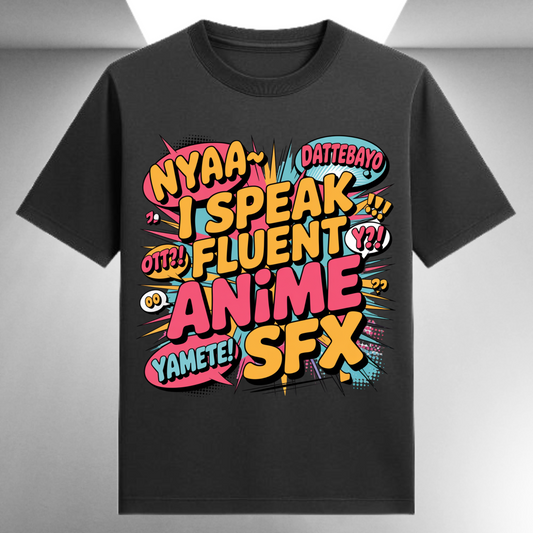 I Speak Fluent Anime SFX Unisex Supima T-shirt