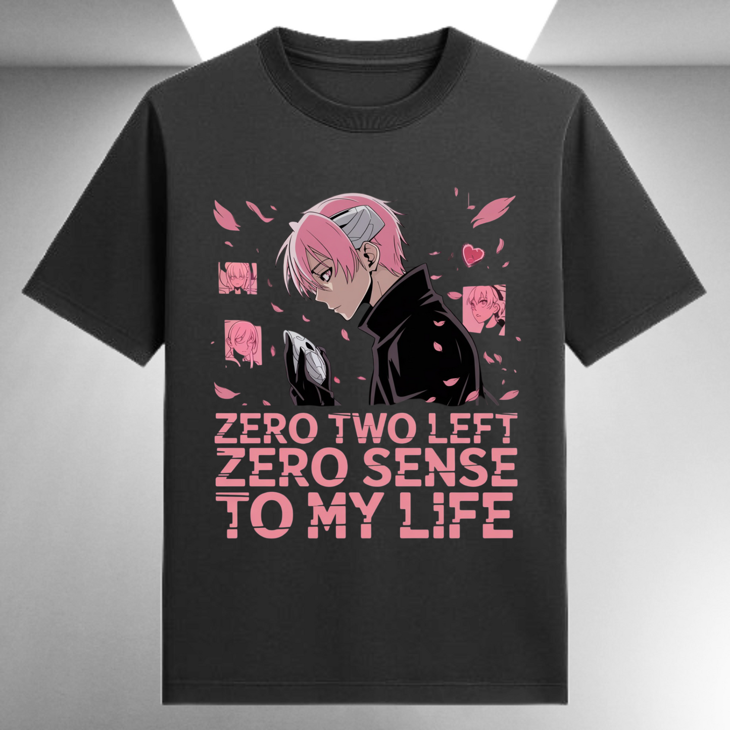 Zero Two Left Zero Sense To My Life (Male) Unisex Supima T-shirt