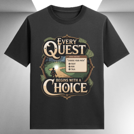 Every Quest Begins With A Choice Unisex Supima T-shirt