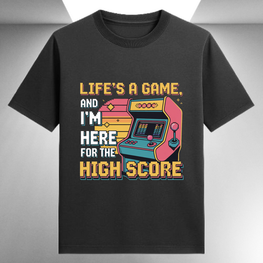 Life's A Game And I'm Here For The High Score Unisex Supima T-shirt
