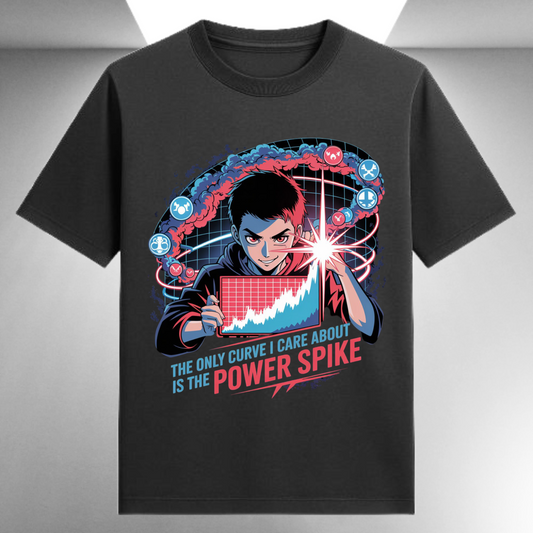 The Only Curve I Care About Is The Power Spike Unisex Supima T-shirt