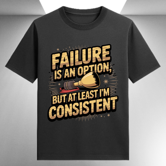 Failure Is An Option But At Least I'm Consistent Unisex Supima T-shirt