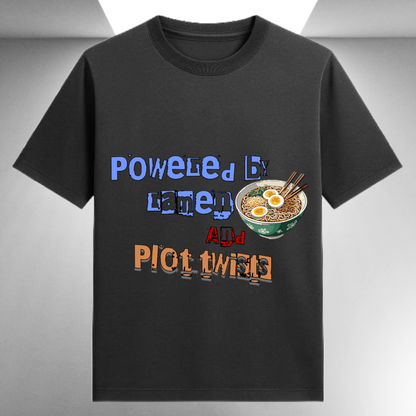 Powered By Ramen And Plot Twist Unisex Supima T-shirt