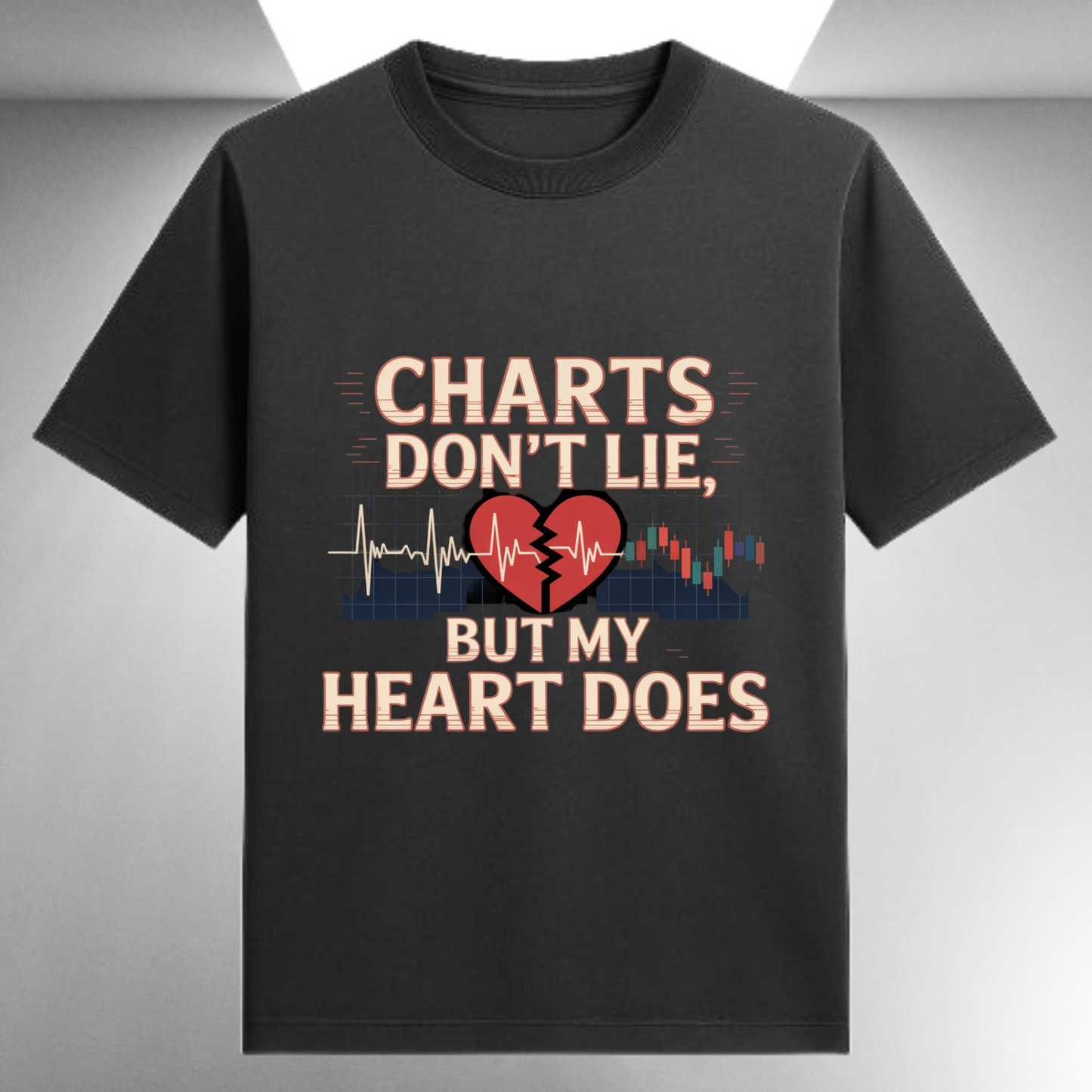 Charts Don't Lie But My Heart Does Unisex Supima T-shirt