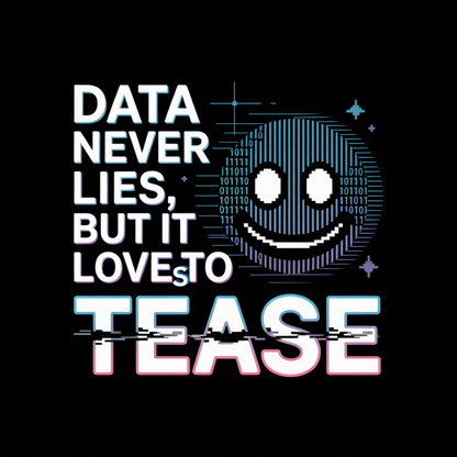 Data Never Lies But It Loves To Tease Unisex Supima T-shirt
