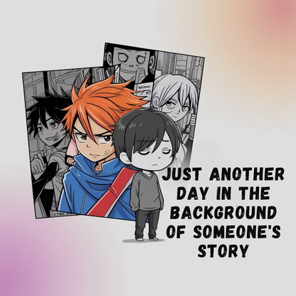 Just Another Day In The Background Of Someone's Story Unisex Supima T-shirt