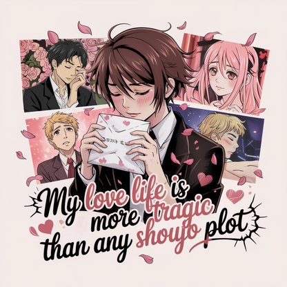 My Love Life Is More Tragic Than Any Shoujo Plot Unisex Supima T-shirt