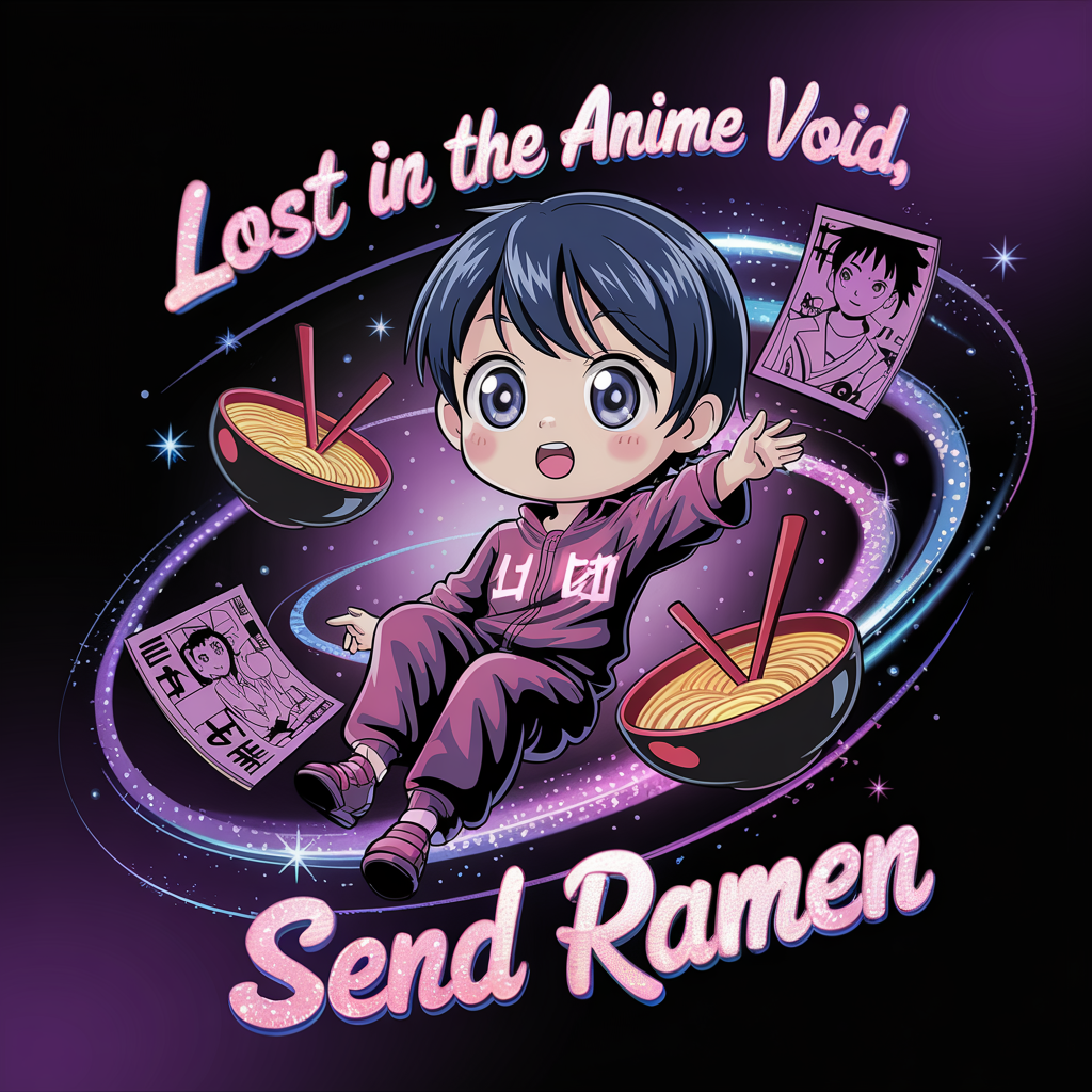 Lost In The Anime Void Send Ramen Unisex Supima T-shirt