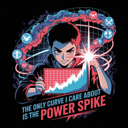 The Only Curve I Care About Is The Power Spike Unisex Supima T-shirt