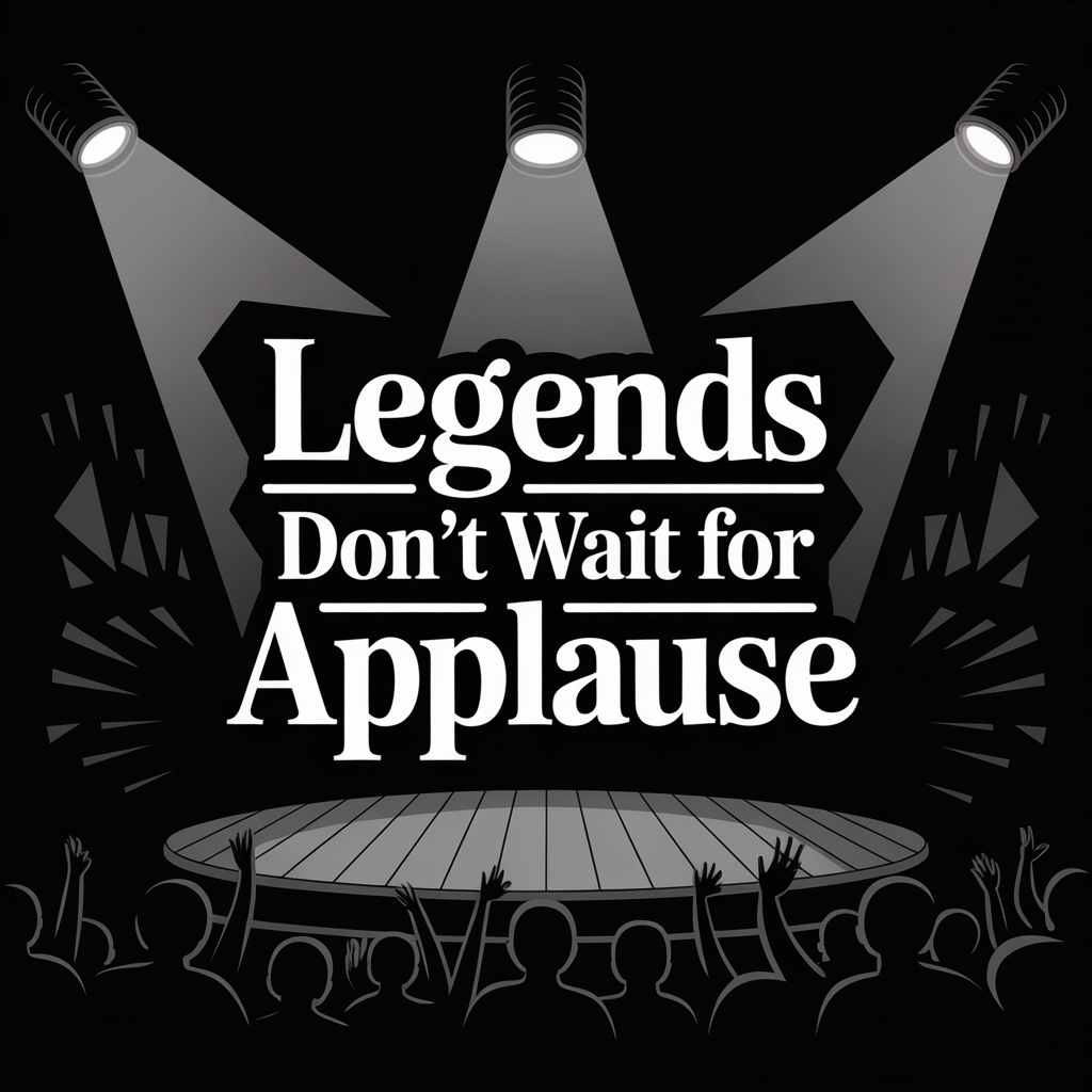 Legends Don't Wait For Applause Unisex Supima T-shirt