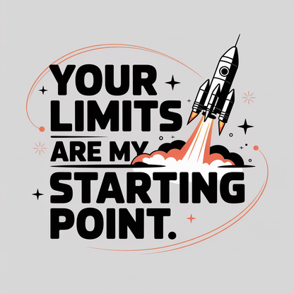 Your Limits Are My Starting Point Unisex Supima T-shirt