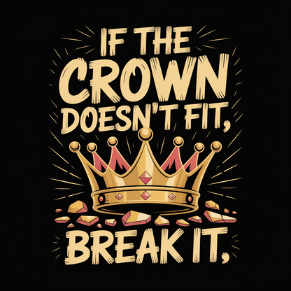 If The Crown Doesn't Fit Break It Unisex Supima T-shirt