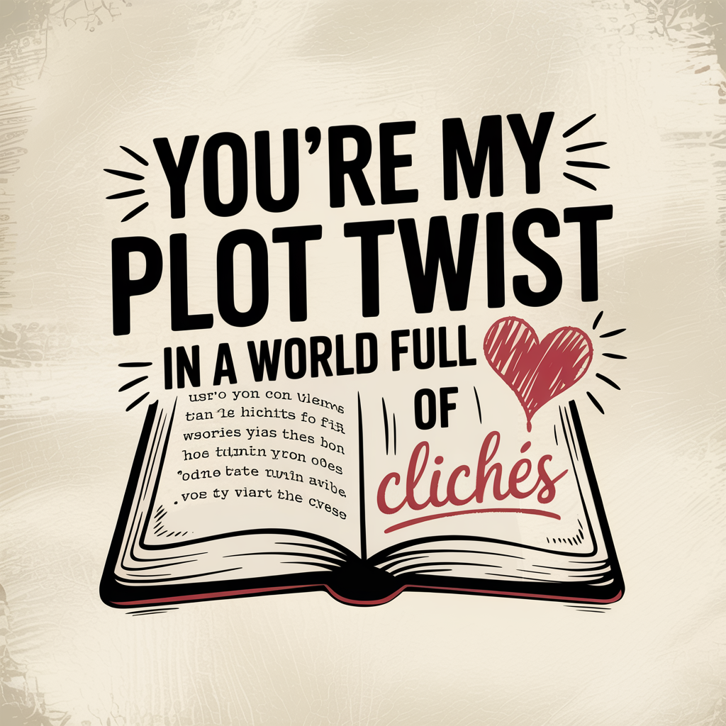You're My Plot Twist In A World Full Of Cliches Unisex Supima T-shirt