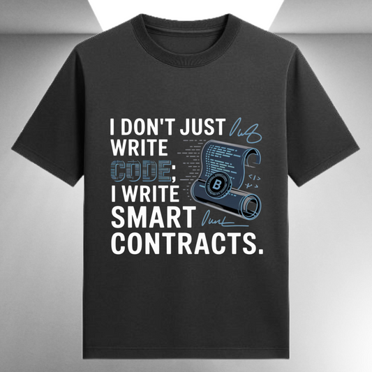 I Don't Just Write Code I Write Smart Contracts Unisex Supima T-shirt