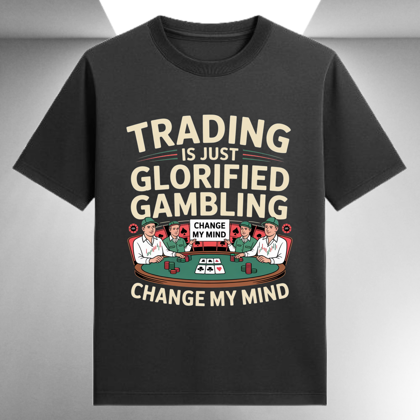 Trading Is Just Glorified Gambling Unisex Supima T-shirt