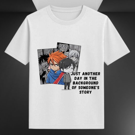 Just Another Day In The Background Of Someone's Story Unisex Supima T-shirt