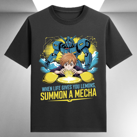 When Life Gives You Lemons Summon A Mecha Unisex Supima T-shirt