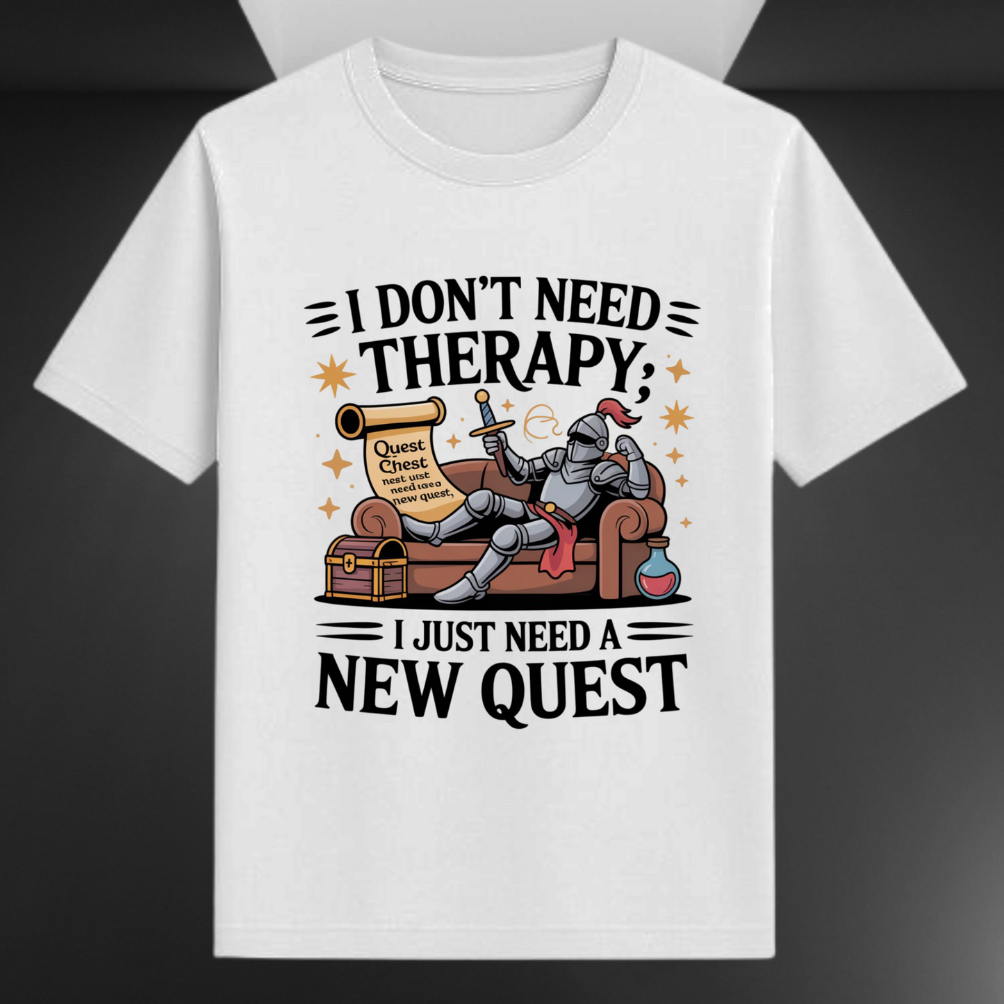 I Don't Need Therapy I Just Need A New Quest Unisex Supima T-shirt