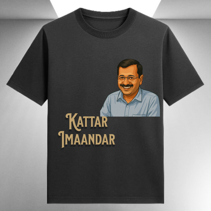 Kattar Imaandar Arvind Kejriwal Unisex Supima T-shirt