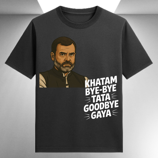 Khatam Bye Bye Tata Goodbye Gaya Rahul Gandhi Unisex Supima T-shirt
