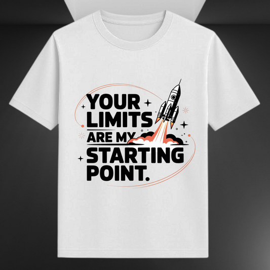 Your Limits Are My Starting Point Unisex Supima T-shirt