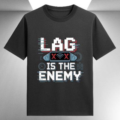 Lag Is The Enemy Unisex Supima T-shirt